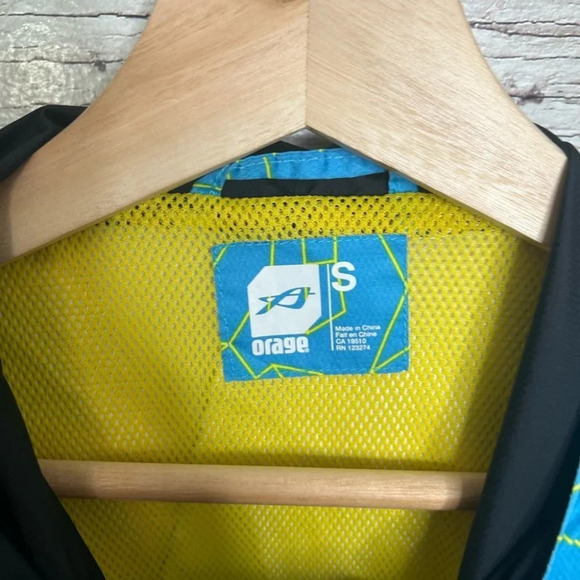 Orage light blue jacket  yellow size small men’s - Picture 5 of 8